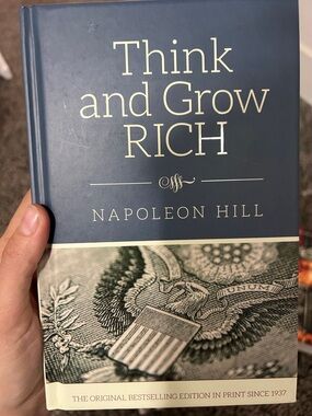 Think and Grow Rich by Napoleon Hill - Blue Hardcover